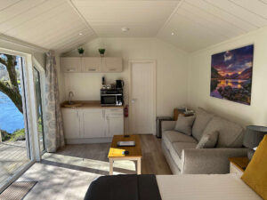 Sofa and kitchenette Sofa and kitchenette